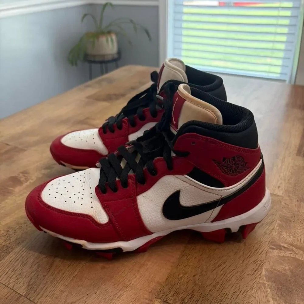 Jordan Men's Red and Burgundy Footwear
